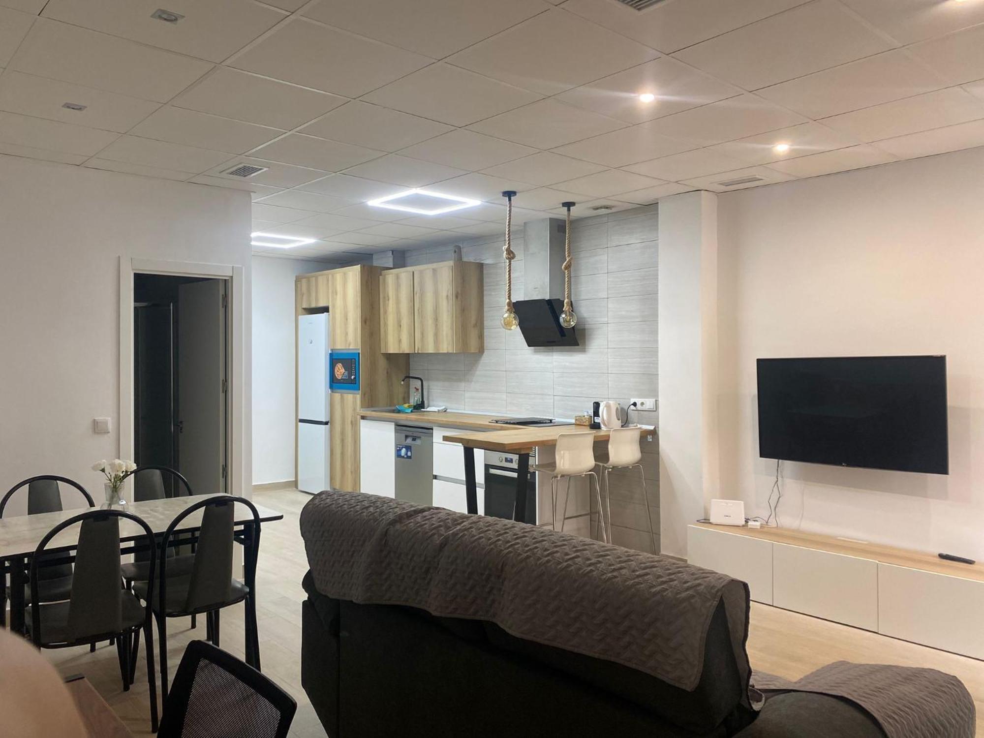 Planta Baja Moderna Y Nueva A Estrenar En El Centro Ciudad 2 Habitaciones Y 2 Banos Elche Extérieur photo